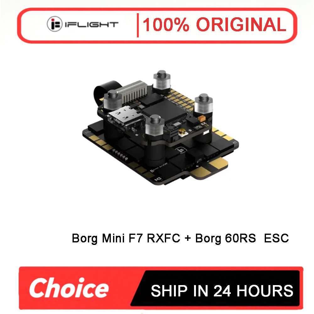 Fpv Flight Controller F7 Stack 60A - Borg Mini F7 Stack met 60RS